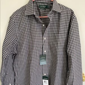 Ralph Lauren button down long sleeve dressy shirt
